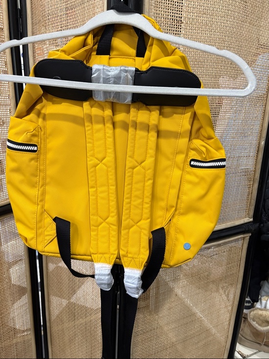 Hunter Bright Yellow Backpack with Red Accents